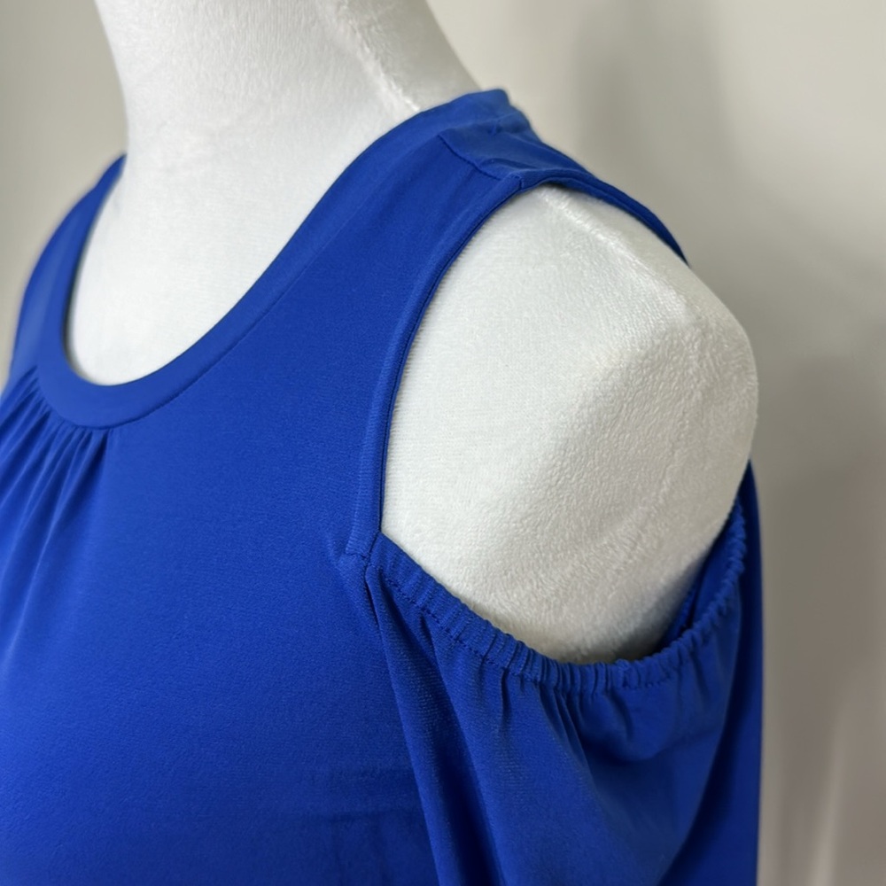 Michael Michael Kors Blue Solid Matte Jersey Cold… - image 6